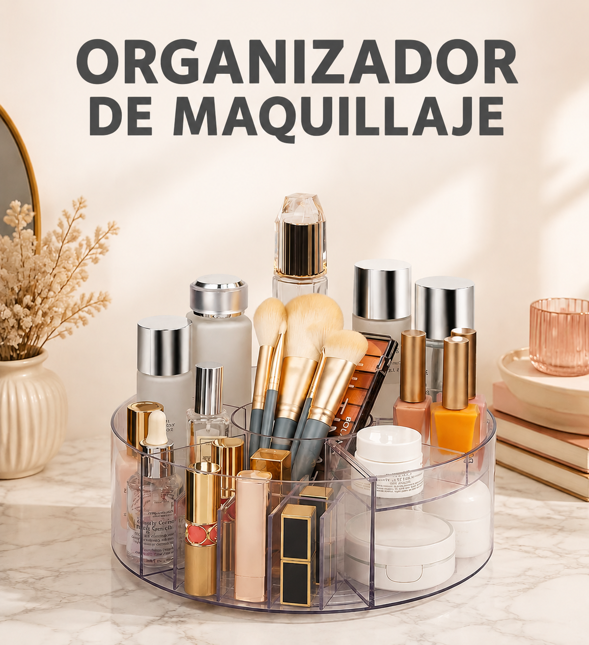 Organizador de Maquillaje Giratorio 360°