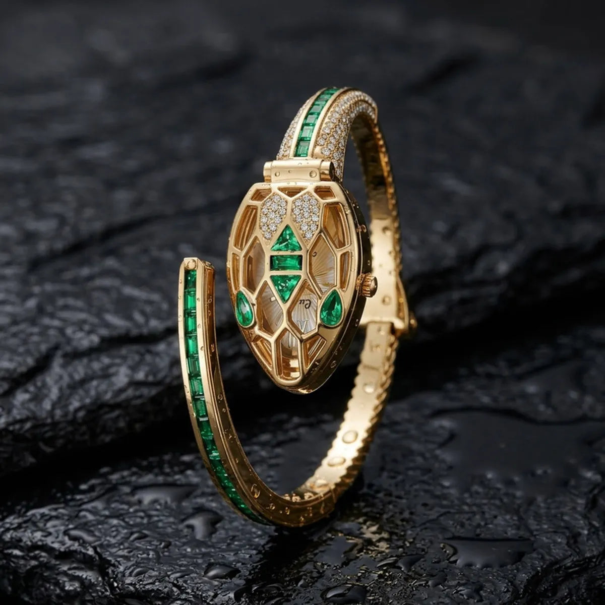 Reloj de Pulsera Femenino Dorado con Resistencia al Agua 3 ATM